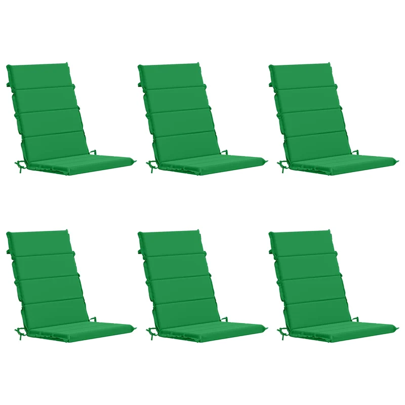 High Back Chair Cushion GEMERT 6 pcs 100% Polyester Green