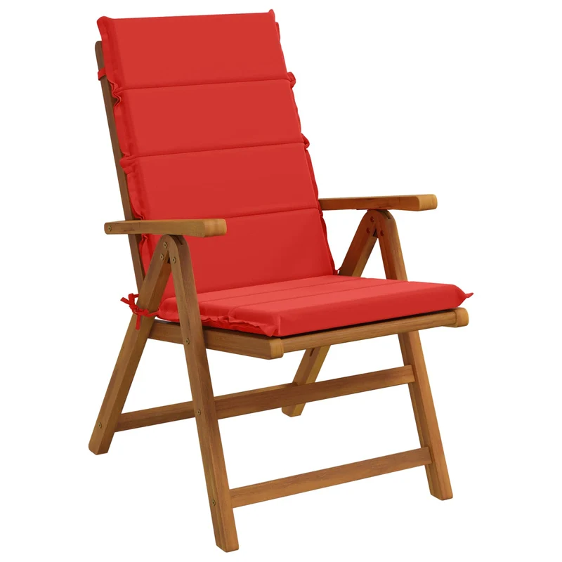 High Back Chair Cushion GEMERT 2 pcs 100% Polyester Red
