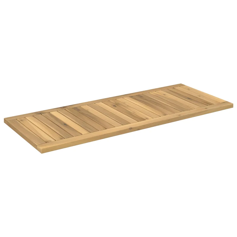 Table Top 100.5 x 40 x 2 cm Rectangular Solid Acacia Wood