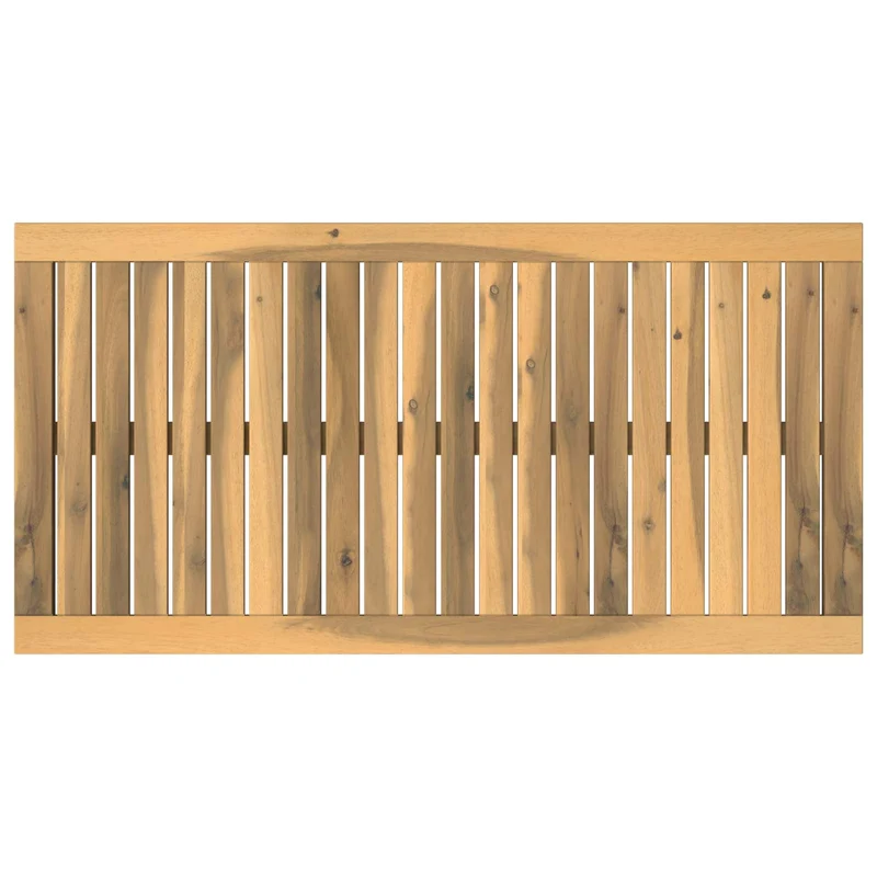 Table Top 88.5 x 45 x 2 cm Rectangular Solid Acacia Wood