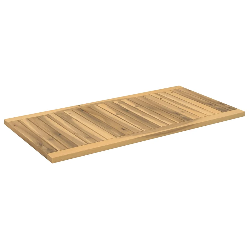 Table Top 88.5 x 45 x 2 cm Rectangular Solid Acacia Wood