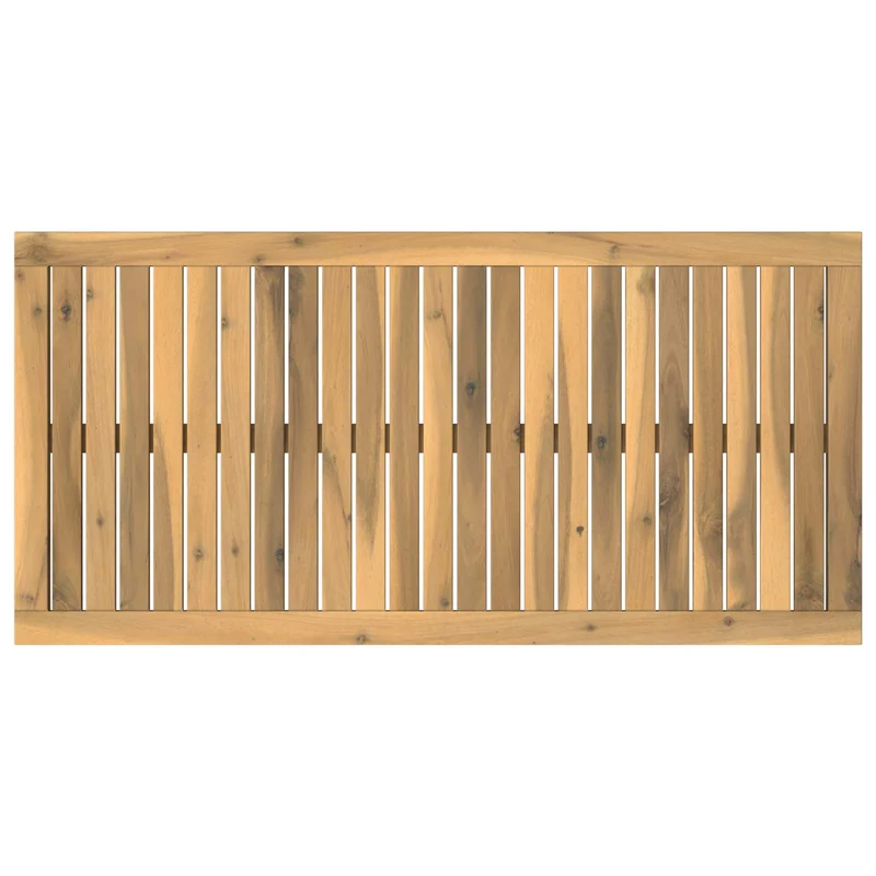 Table Top 100.5 x 49 x 2 cm Rectangular Solid Acacia Wood
