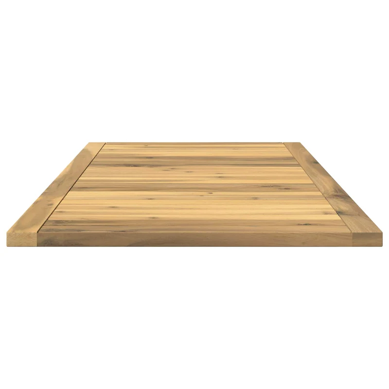 Table Top 100.5 x 49 x 2 cm Rectangular Solid Acacia Wood