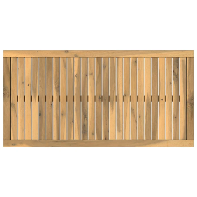 Table Top 108.5 x 55 x 2 cm Rectangular Solid Acacia Wood
