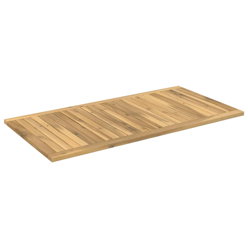 Table Top 108.5 x 55 x 2 cm Rectangular Solid Acacia Wood