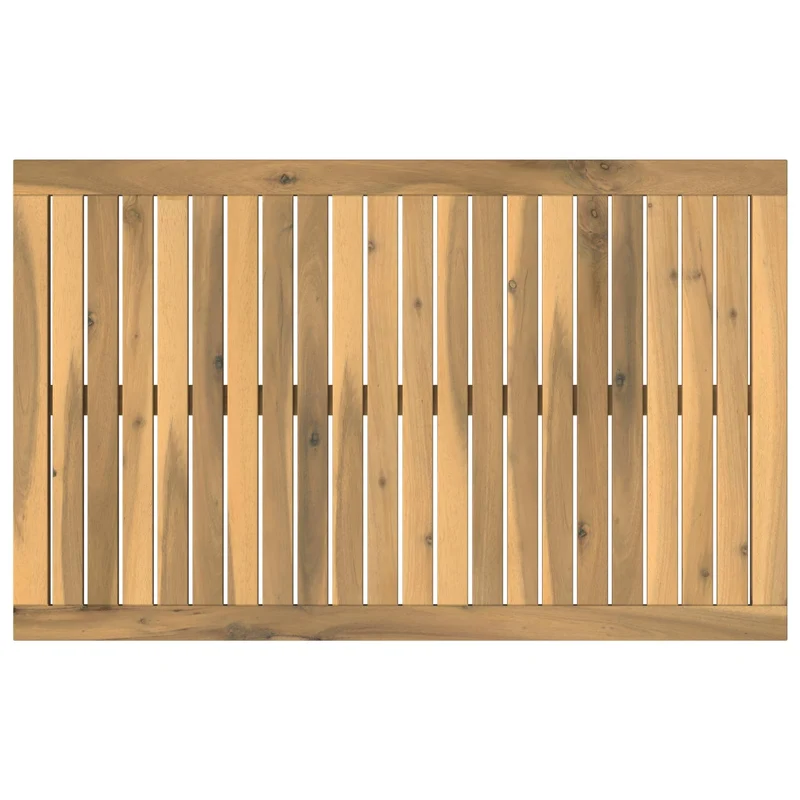 Table Top 88.5 x 55 x 2 cm Rectangular Solid Acacia Wood