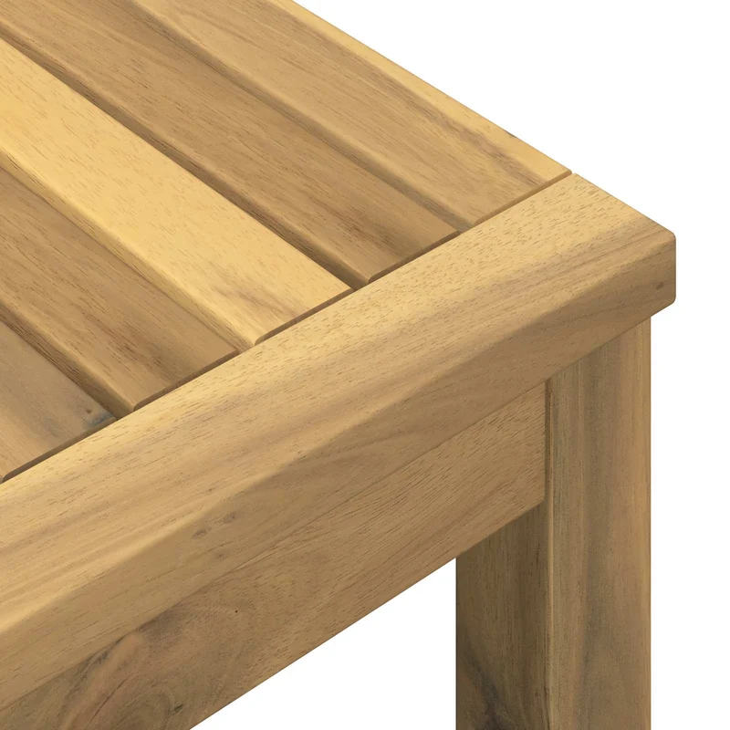 Coffee Table Whitewash 40.5 x 40 x 45 cm Solid Acacia Wood