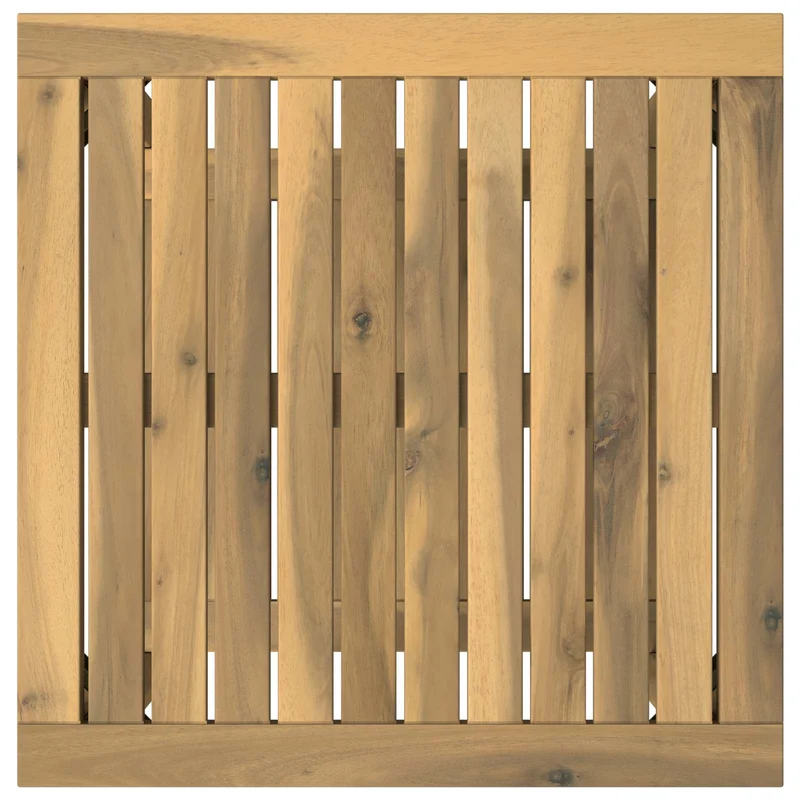 Coffee Table Whitewash 48.5 x 49 x 45 cm Solid Acacia Wood