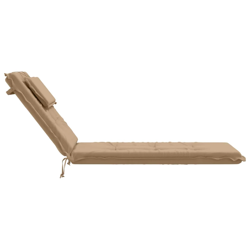 Sunlounger Cushion GEMERT 100% Polyester Sand 190 x 50 x 9 cm