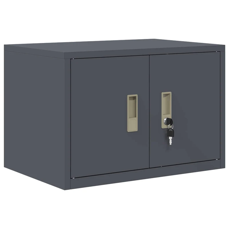 Storage Cabinet 2 pcs Anthracite 60 x 40 x 145 cm Steel
