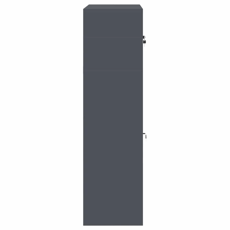 Storage Cabinet 2 pcs Anthracite 60 x 40 x 145 cm Steel