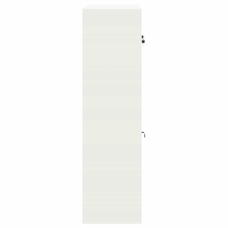 Storage Cabinet 2 pcs White 60 x 40 x 145 cm Steel Lockable