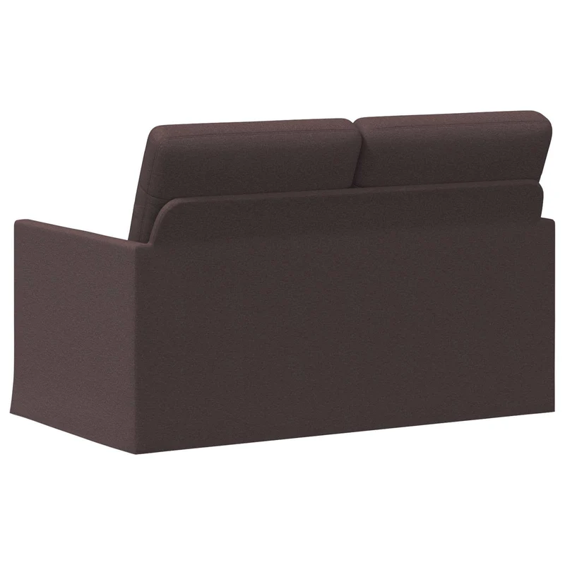 2 Seater Sofa Dark Brown 130 x 81 x 82 cm Fabric