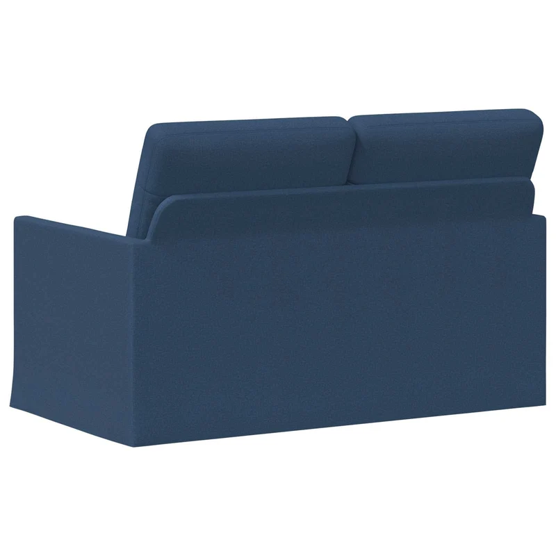 2 Seater Sofa Blue 130 x 81 x 82 cm Fabric