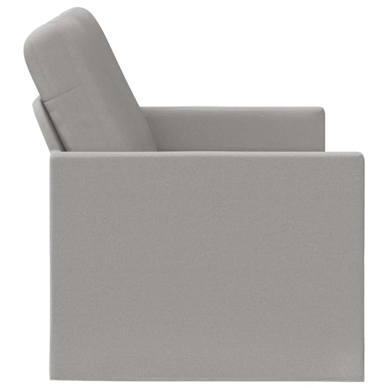 2 Seater Sofa Cloud Grey 130 x 81 x 82 cm Fabric