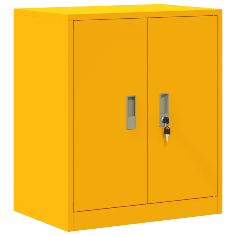 Storage Cabinet Mustard Yellow 60 x 40 x 70 cm Steel
