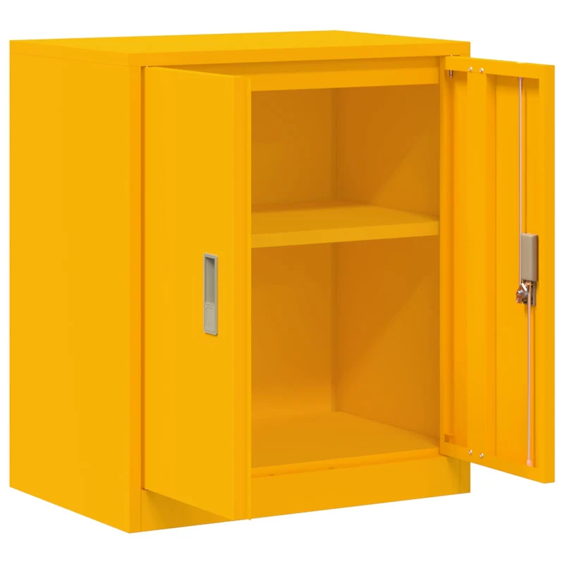 Storage Cabinet Mustard Yellow 60 x 40 x 70 cm Steel