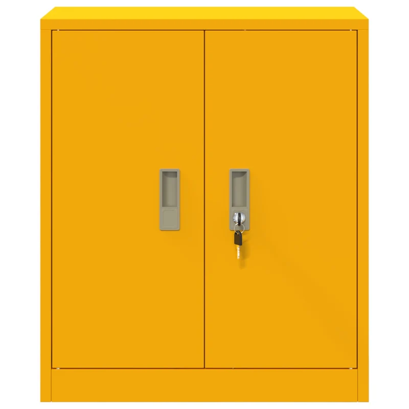 Storage Cabinet Mustard Yellow 60 x 40 x 70 cm Steel