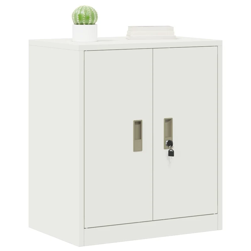 Storage Cabinet White 60 x 40 x 70 cm Steel