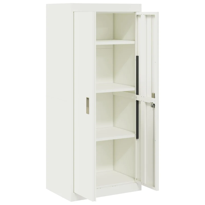 Storage Cabinet White 60 x 40 x 140 cm Steel