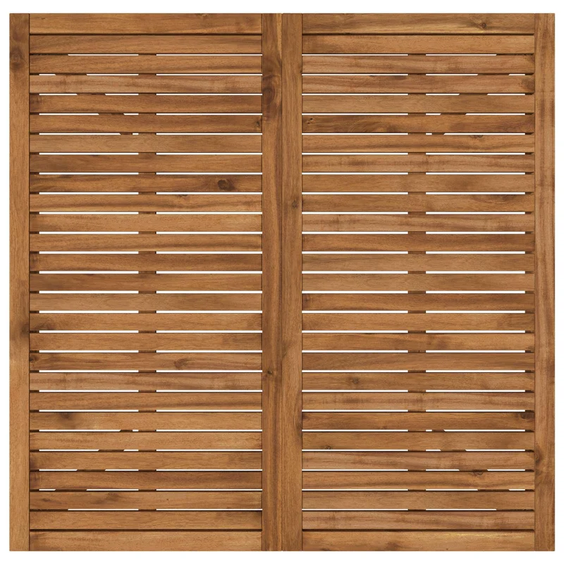 Garden Dinner Table Natural 110 x 108.5 x 75 cm