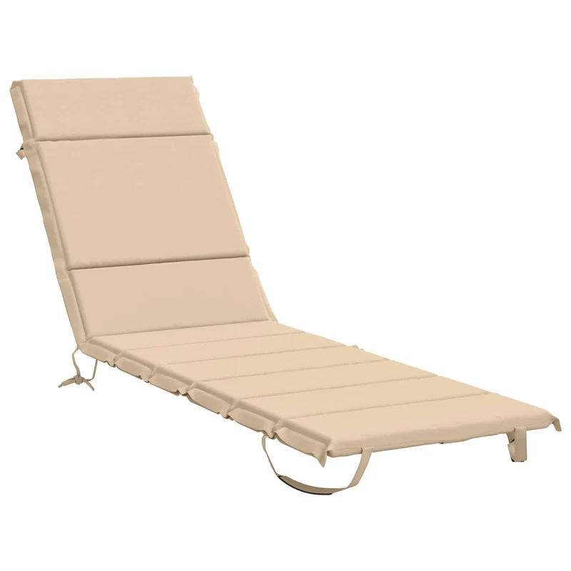 Sunlounger Cushion GEMERT 100% Polyester Cream 200 x 55 x 3 cm