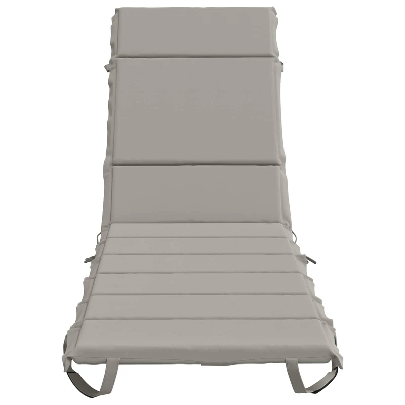 Sunlounger Cushion GEMERT 100% Polyester Grey 200 x 55 x 3 cm