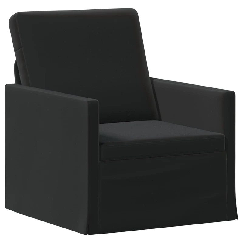 Sofa Set 2 pcs Black Velvet