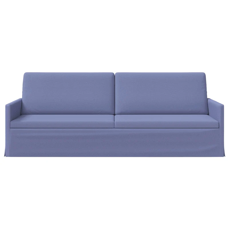 3 Seater Sofa Jeans Blue 220 x 81 x 82 cm Fabric