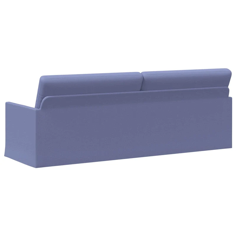 3 Seater Sofa Jeans Blue 220 x 81 x 82 cm Fabric