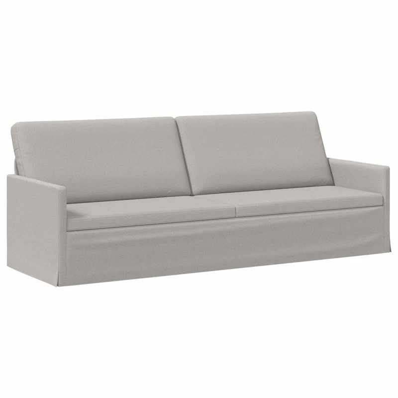 3 Seater Sofa Cloud Grey 220 x 81 x 82 cm Fabric