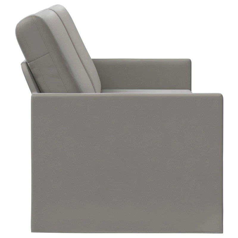3 Seater Sofa Light Grey 220 x 81 x 82 cm Velvet