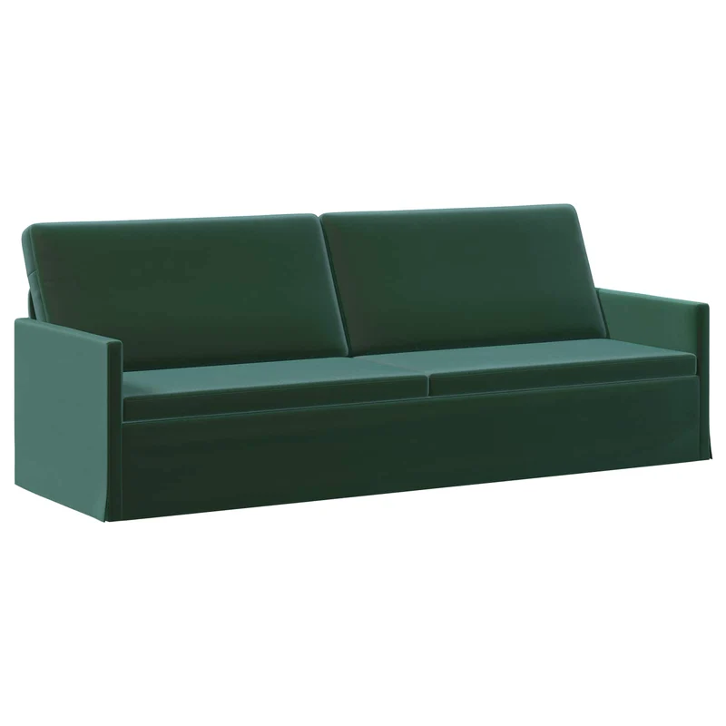 3 Seater Sofa Dark Green 220 x 81 x 82 cm Velvet