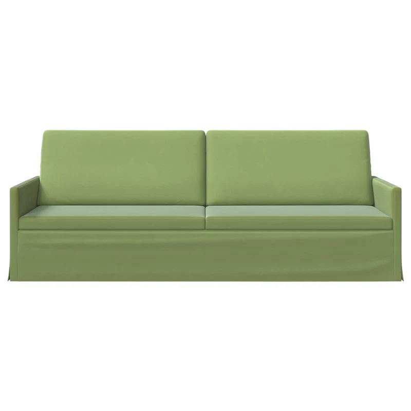 3 Seater Sofa Light Green 220 x 81 x 82 cm Velvet