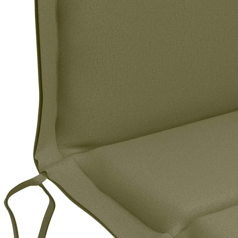 Low Back Chair Cushion GEMERT 6 pcs 100% Polyester Olive Green