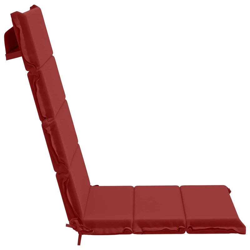 High Back Chair Cushion GEMERT 2 pcs 100% Polyester Wine Red