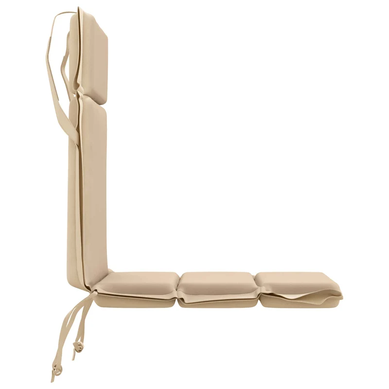 Low Back Chair Cushion GEMERT 6 pcs 100% Polyester Cream