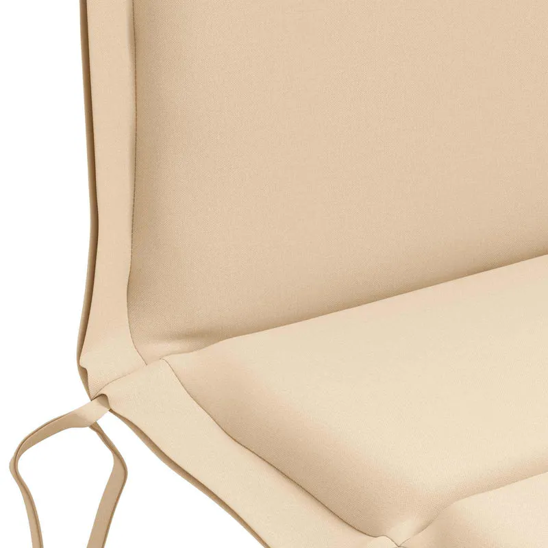 Low Back Chair Cushion GEMERT 6 pcs 100% Polyester Cream