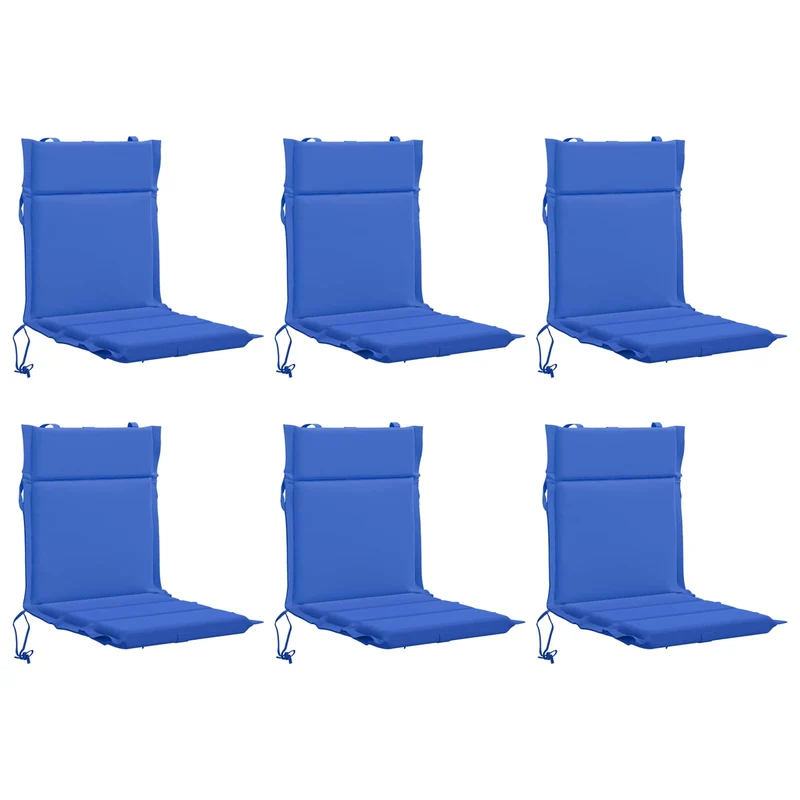 Low Back Chair Cushion GEMERT 6 pcs 100% Polyester Royal Blue