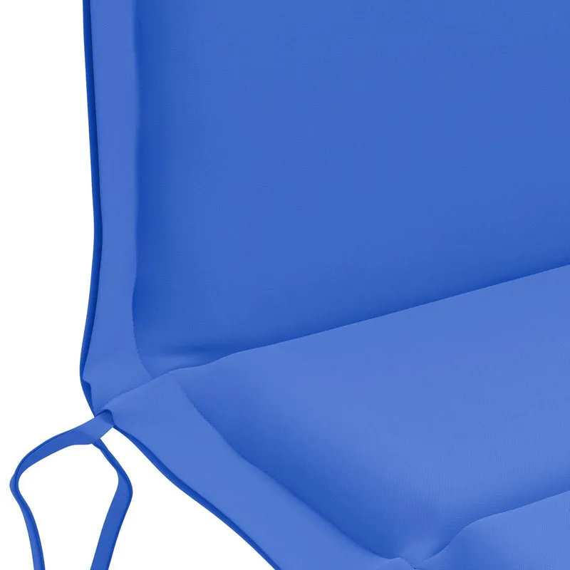 Low Back Chair Cushion GEMERT 6 pcs 100% Polyester Royal Blue