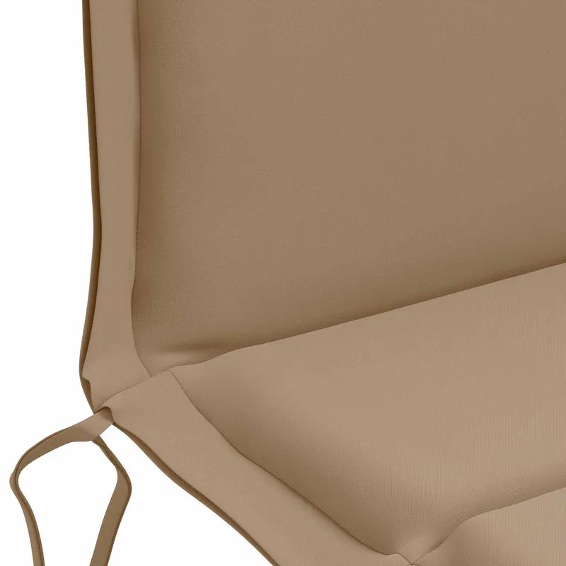 Low Back Chair Cushion GEMERT 6 pcs 100% Polyester Taupe