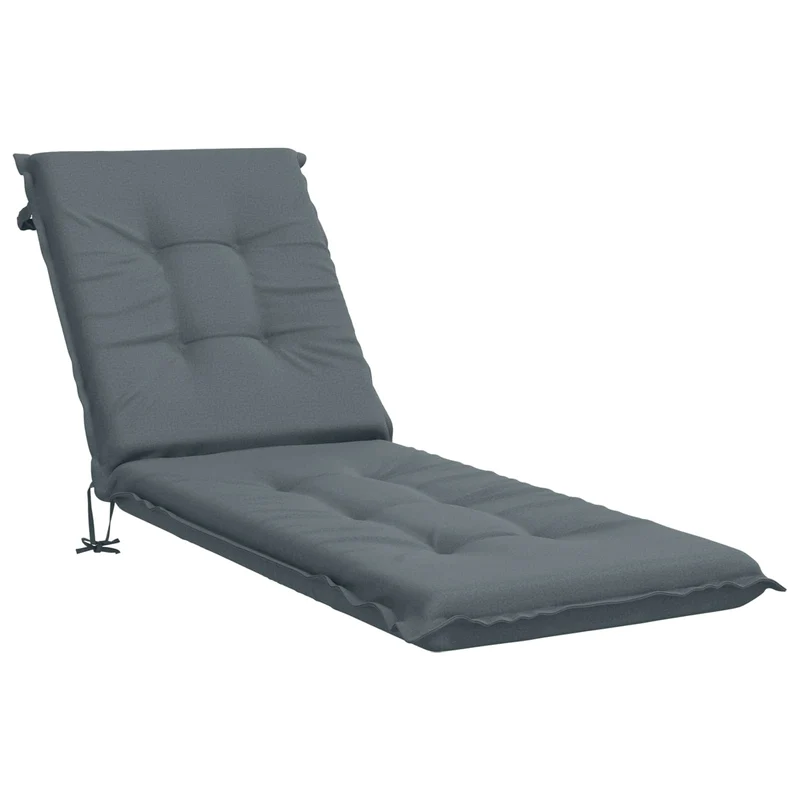 Sunlounger Cushion GEMERT 100% Polyester Blue 190 x 50 x 9 cm