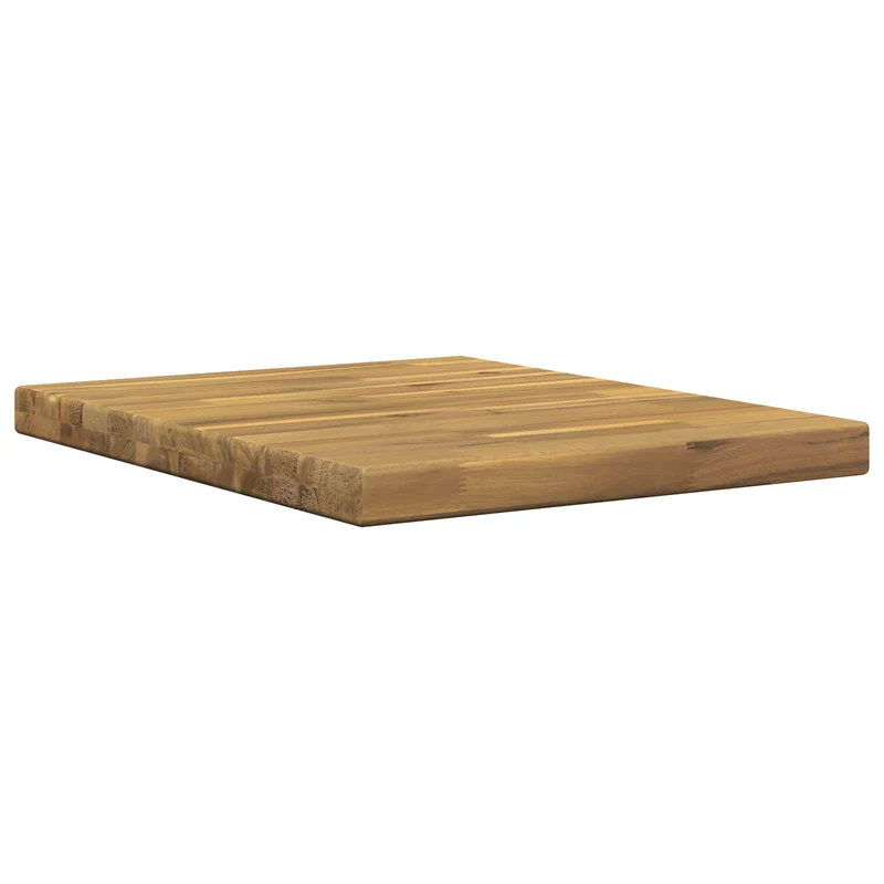 Rectangular Table Top 40 x 40 x 3.2 cm Square Solid Acacia Wood