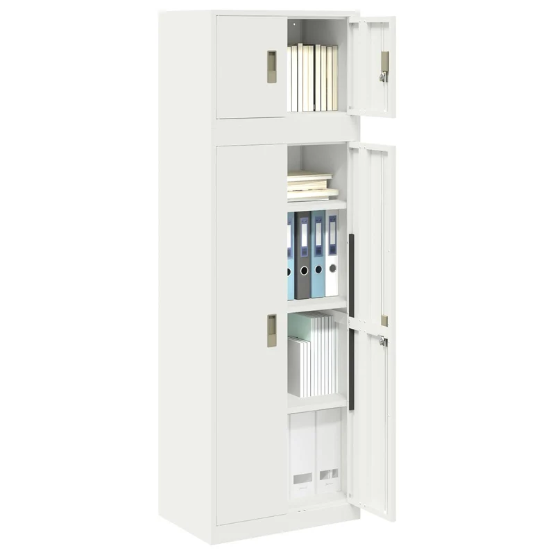Storage Cabinet 2 pcs 60 x 40 x 180 cm Steel Lockable