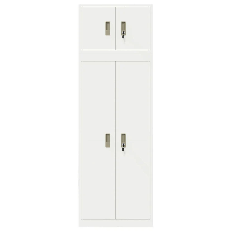 Storage Cabinet 2 pcs 60 x 40 x 180 cm Steel Lockable