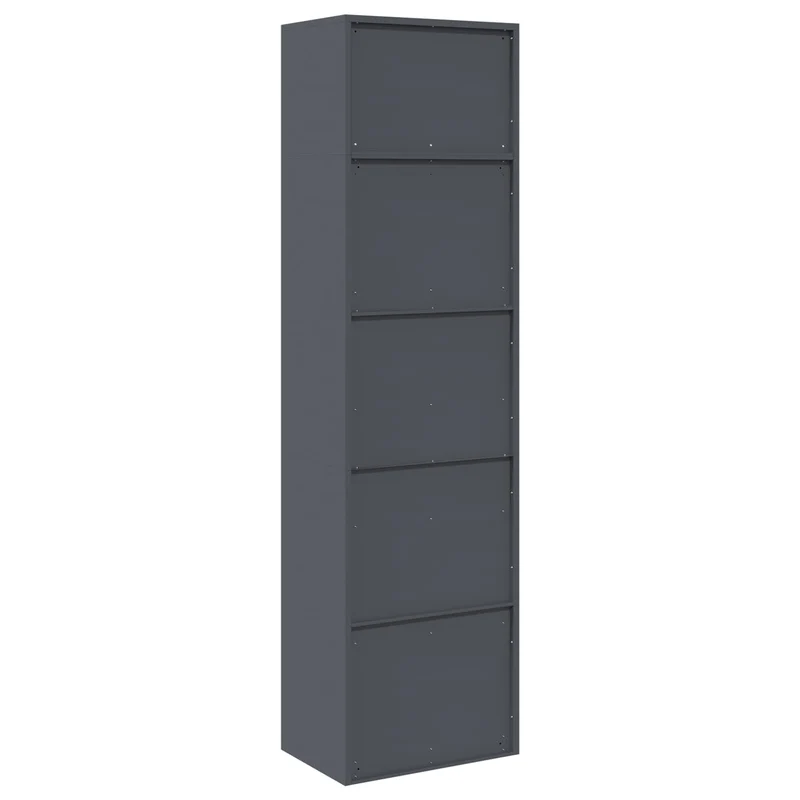 Storage Cabinet 2 pcs Anthracite 60 x 40 x 220 cm Steel