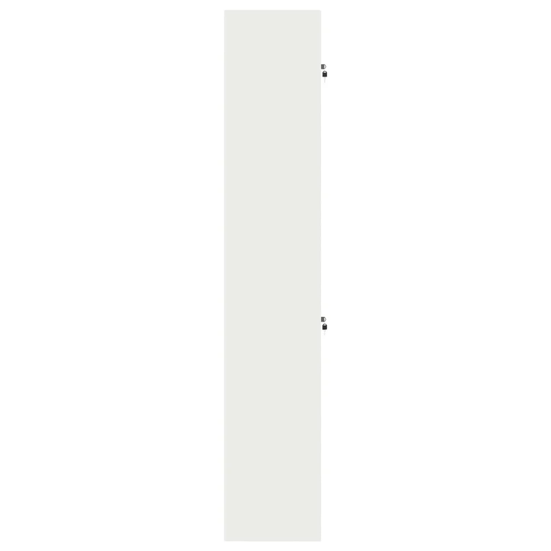 Storage Cabinet 2 pcs White 60 x 40 x 220 cm Steel Lockable