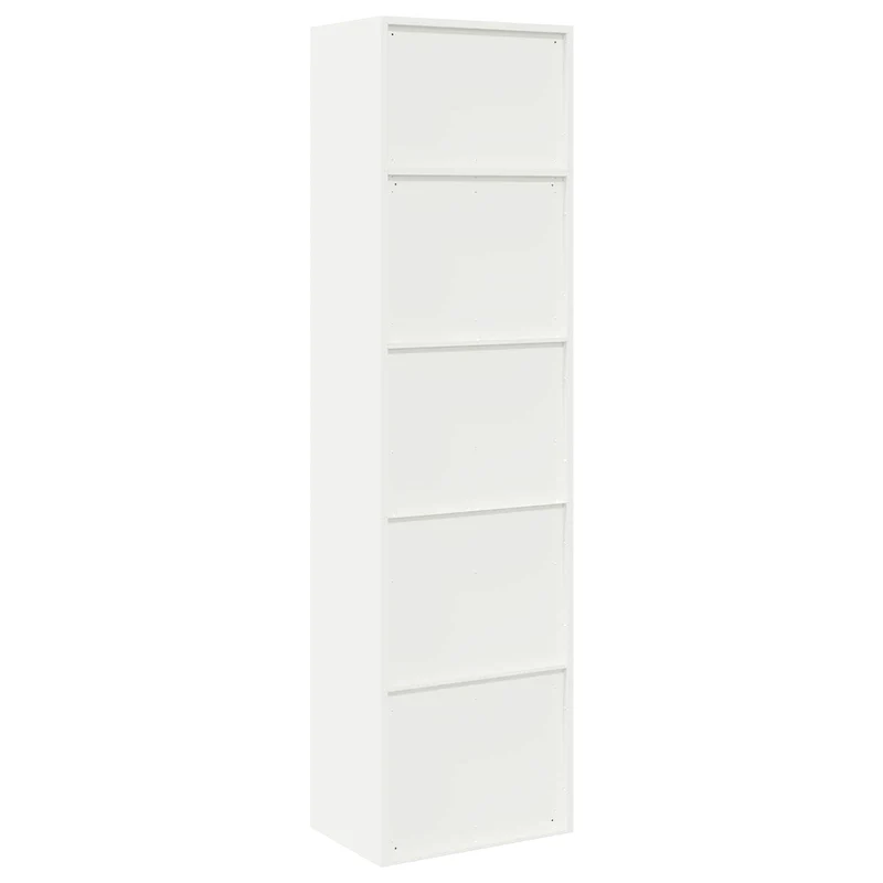 Storage Cabinet 2 pcs White 60 x 40 x 220 cm Steel Lockable