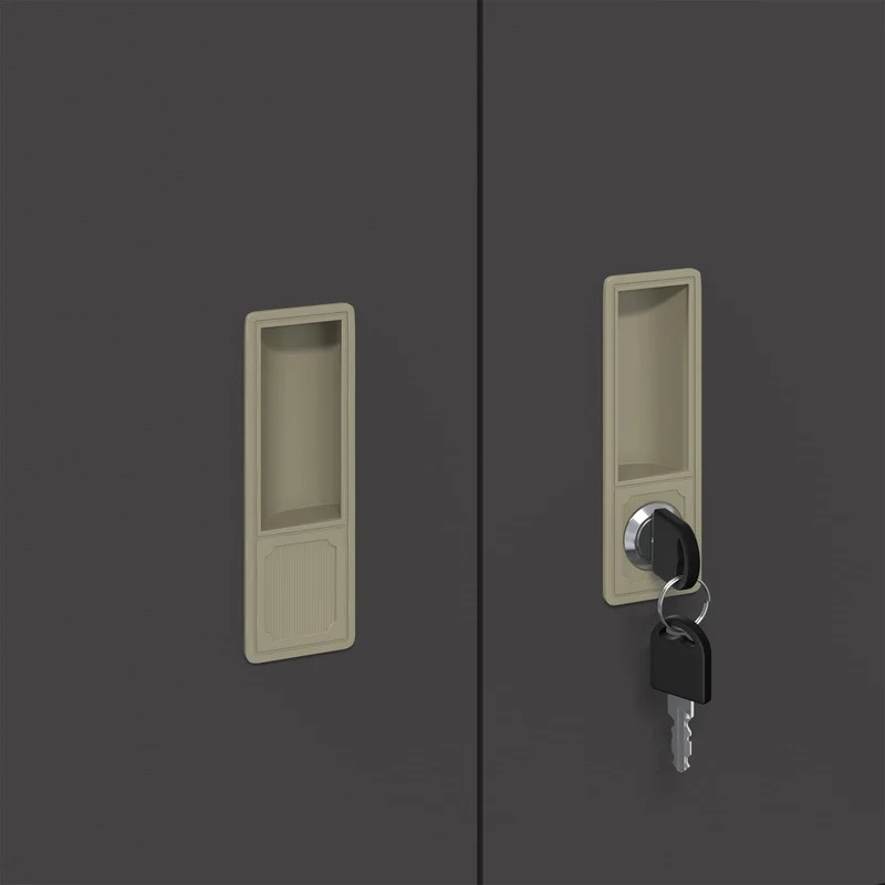 Storage Cabinet 2 pcs Black 60 x 40 x 175 cm Steel Lockable