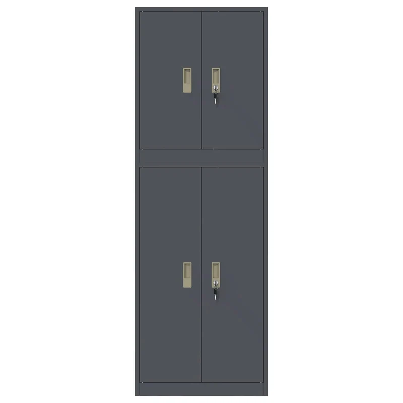 Storage Cabinet 2 pcs Anthracite 60 x 40 x 175 cm Steel
